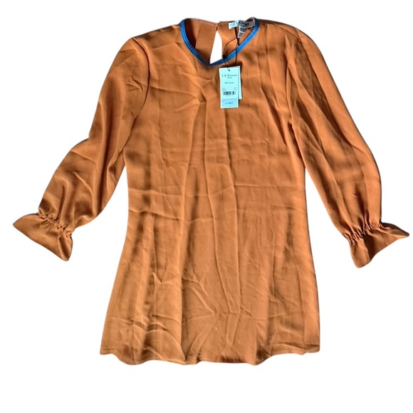 L.K. BENNETT LONDON Women's Amber Knee Length Long Sleeve Dr. Darlire Dress Sz 4 - Picture 2 of 4